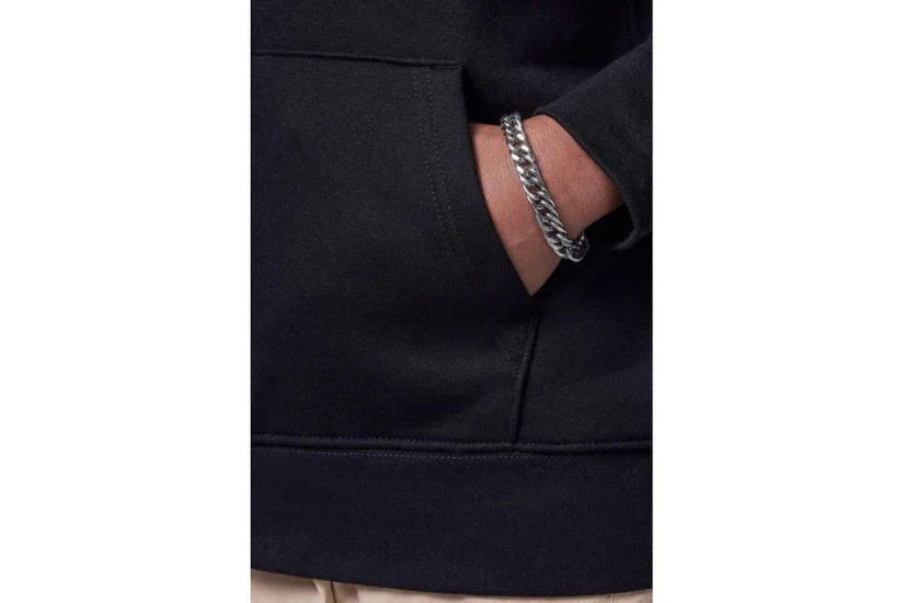 Jordan Brooklyn Fleece Παιδικό Φούτερ με Κουκούλα Μαύρο