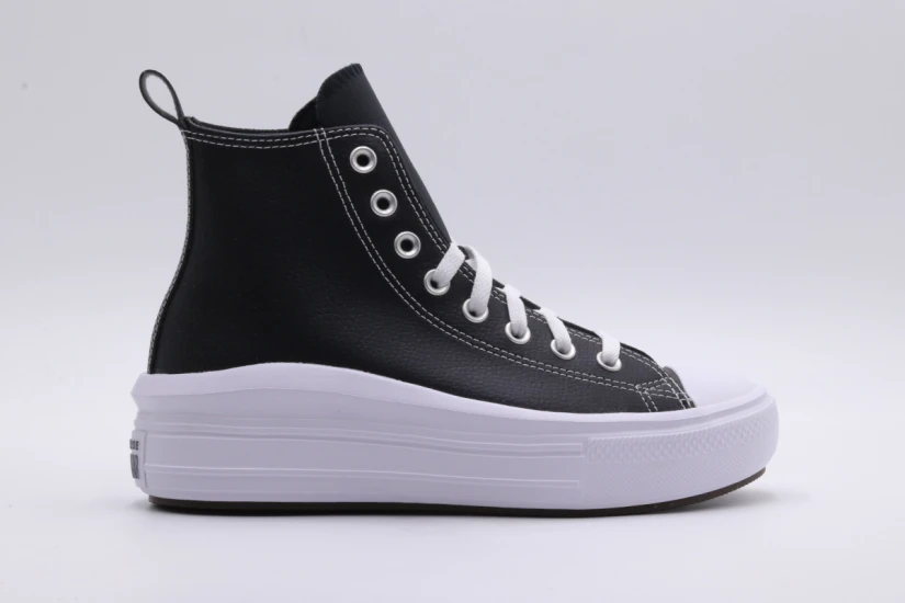 Converse Chuck Taylor All Star Move Platform Leather Sneakers