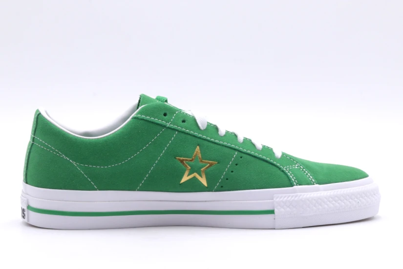 Converse One Star Pro Suede Ανδρικά Παπούτσια Πράσινα & Λευκά