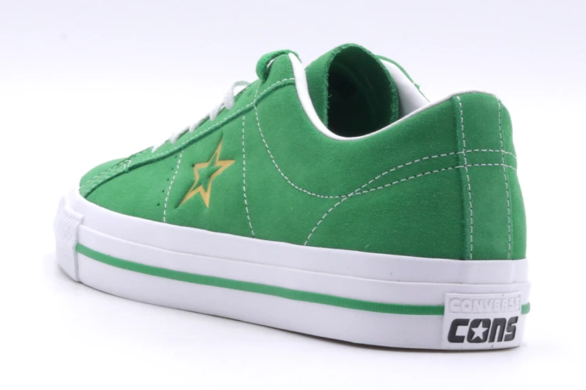 Converse One Star Pro Suede Ανδρικά Παπούτσια Πράσινα & Λευκά