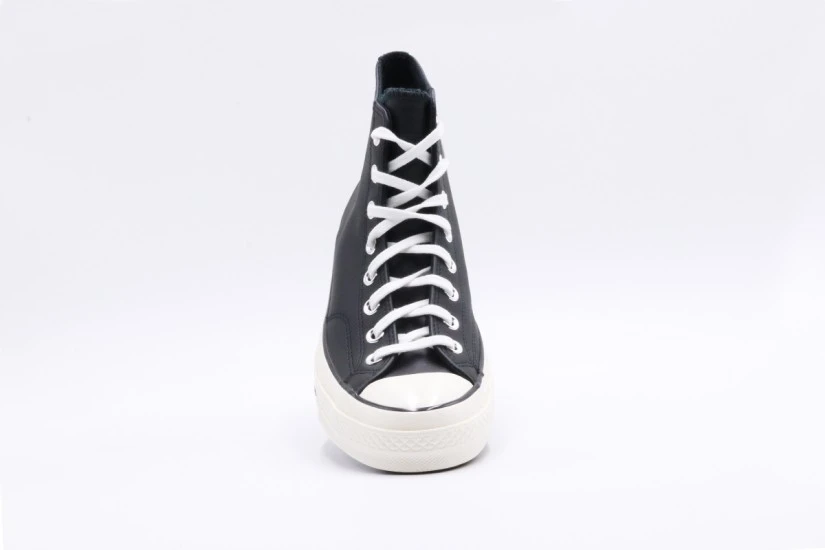 Converse Chuck 70 Leather Ανδρικά Δερμάτινα Sneakers Μαύρα, Εκρού