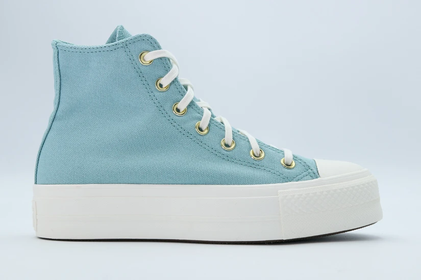 Converse Chuck Taylor All Star Lift Gold Sneakers με Πλατφόρμα
