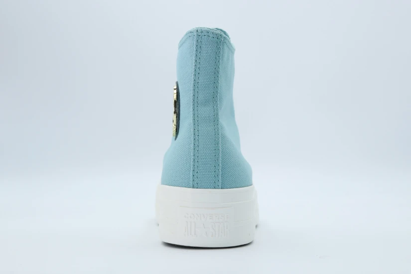 Converse Chuck Taylor All Star Lift Gold Sneakers με Πλατφόρμα