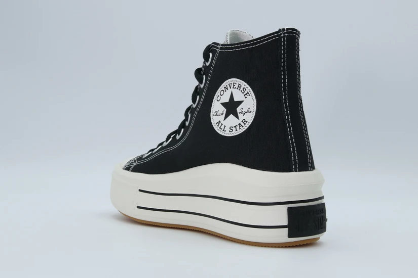 Converse Chuck Taylor All Star Move Retro Sport Sneakers Μαύρα, Εκρού