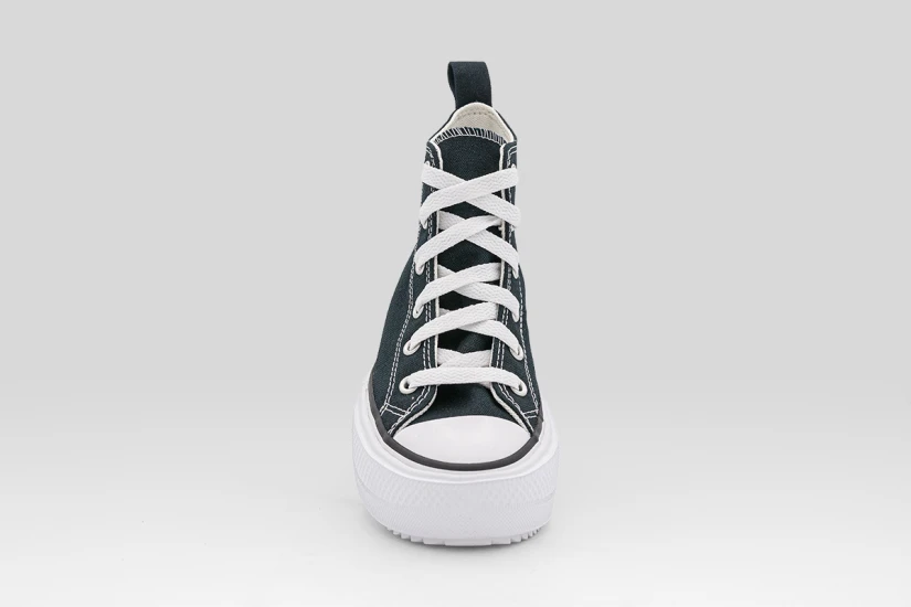 Converse Chuck Taylor All Star Lift Double Stack Platform Παιδικά Sneakers Μαύρα, Λευκά