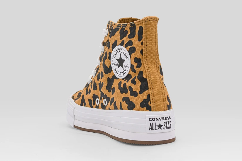 Converse Chuck Taylor All Star Lift Eva Leopards Platform Sneakers Κάμελ, Μαύρα, Λευκά