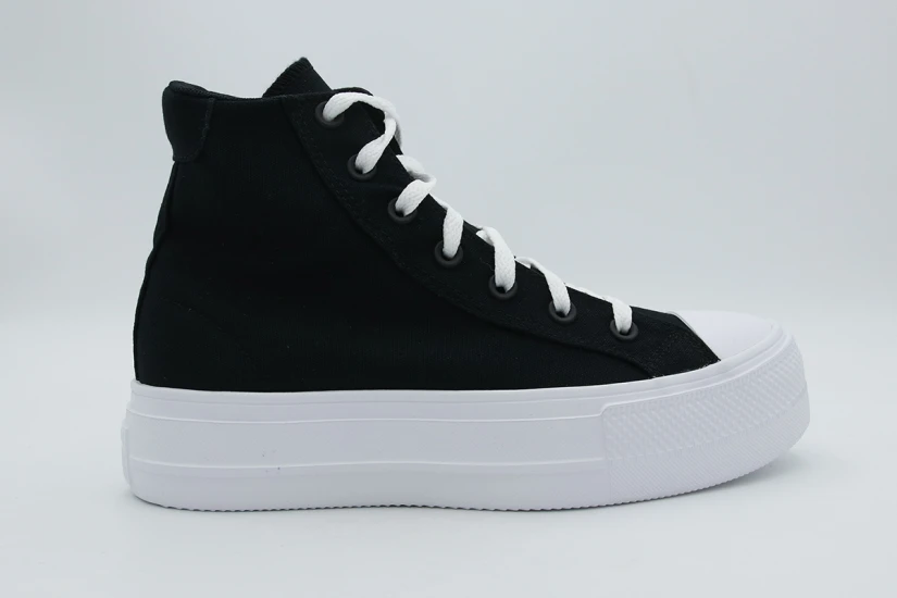 Converse Day One Platform High Γυναικεία Sneakers Μαύρα, Λευκά