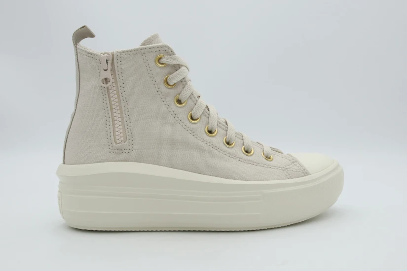 Converse Chuck Taylor All Star Moves Zippers Γυναικεία Sneakers Εκρού, Μπεζ