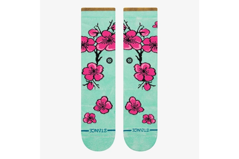 Stance 99 Cents Κάλτσες μέχρι τη Γάμπα Μέντα, Ροζ, Μαύρες 1 Ζευγάρι