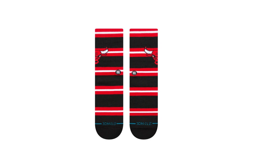 Stance Prep NBA Chicago Bulls Ανδρικές Ψηλές Κάλτσες Μαύρες, Κόκκινες, Λευκές