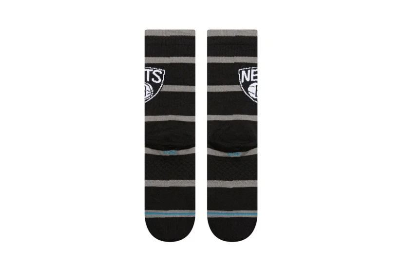 Stance NBA Brooklyn Nets Prep Ανδρικές Ψηλές Κάλτσες Μαύρες, Γκρι 1 Ζευγάρι