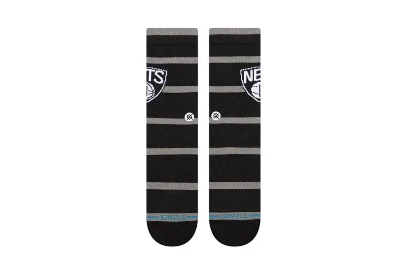 Stance NBA Brooklyn Nets Prep Ανδρικές Ψηλές Κάλτσες Μαύρες, Γκρι 1 Ζευγάρι