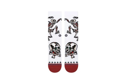 Stance Skeleton Crew Κάλτσες Ψηλές 1 Ζευγάρι (A555C26SKE-WHT)