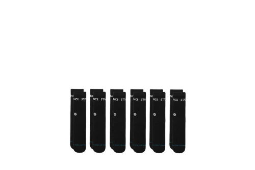 Stance Origin Crew Κάλτσες Ψηλές 6 Ζευγάρια (A556C24ORI-BLK)