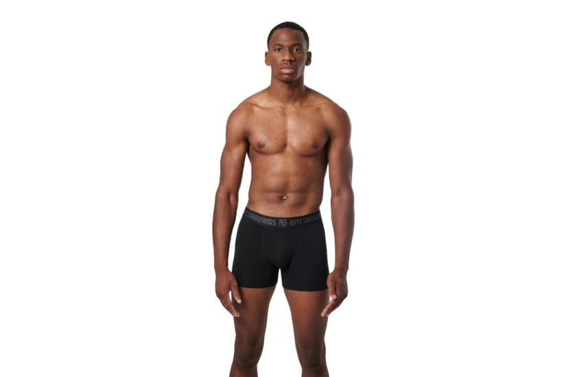 AntetokounBros Ανδρικά Εσώρουχα Boxer Μαύρα, Μπλε Σκούρο 2 Τεμάχια