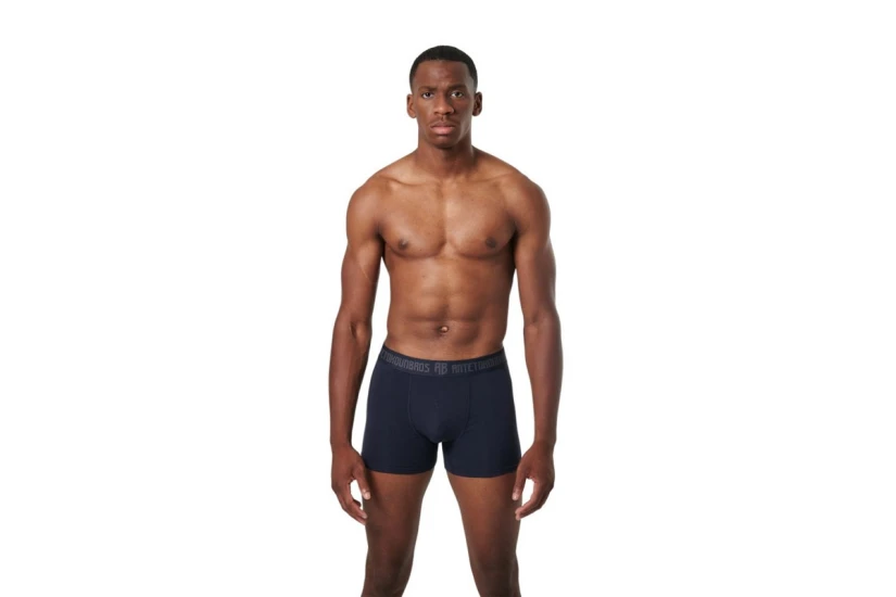 AntetokounBros Ανδρικά Εσώρουχα Boxer Μαύρα, Μπλε Σκούρο 2 Τεμάχια