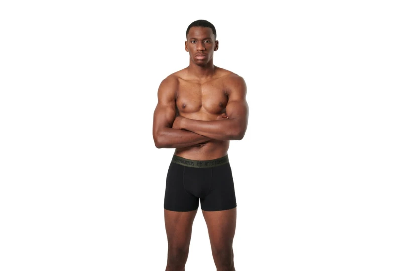 AntetokounBros Ανδρικά Εσώρουχα Boxer Μαύρα, Χακί 2 Τεμάχια