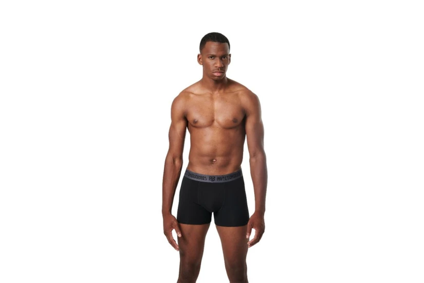 AntetokounBros Ανδρικά Εσώρουχα Boxer Μαύρα, Γκρι 2 Τεμάχια