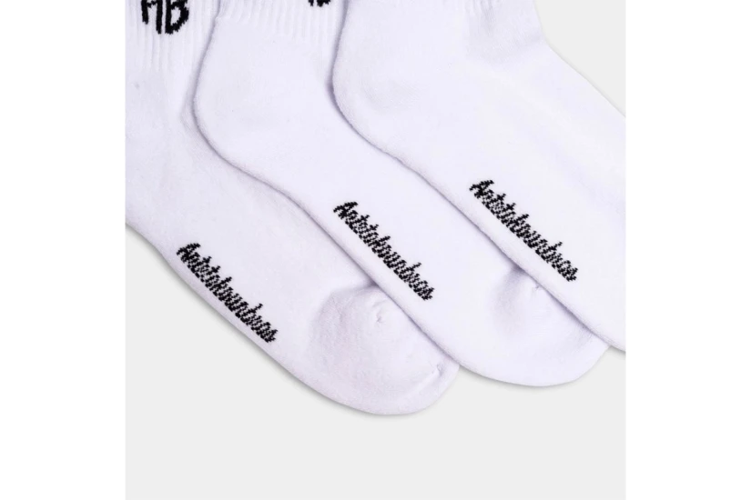 Antetokounbros Ab Logo Κάλτσες Κοντές 3 Ζευγάρια (ACMS352005 100)