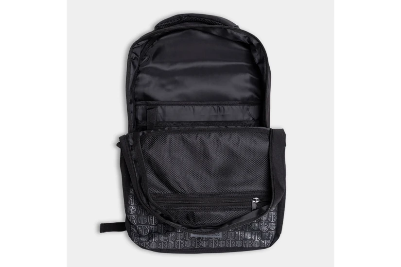 AntetokounBros Drip Monogram Backpack Μαύρο, Ανθρακί