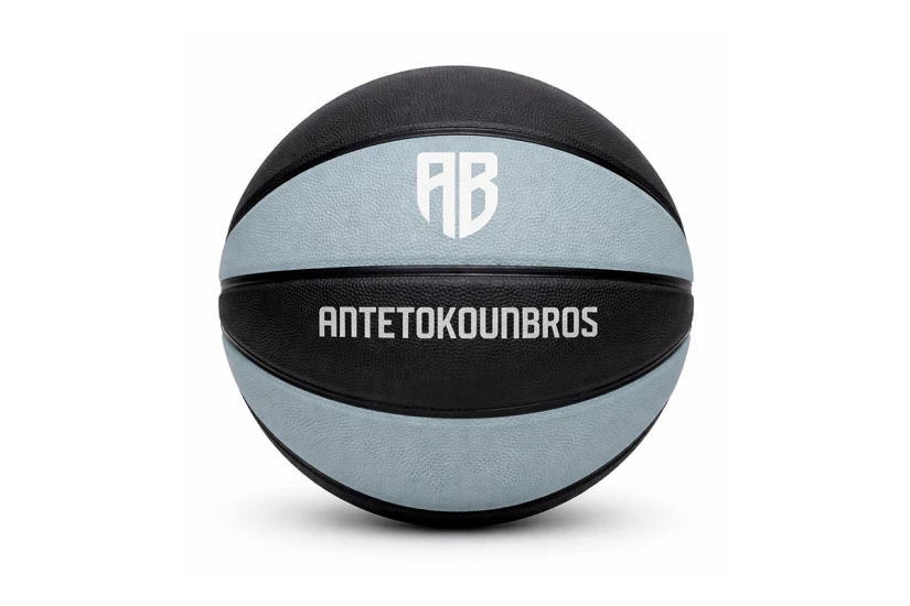 AntetokounBros Black Ice Μπάλα Μπάσκετ Μαύρη, Μέντα