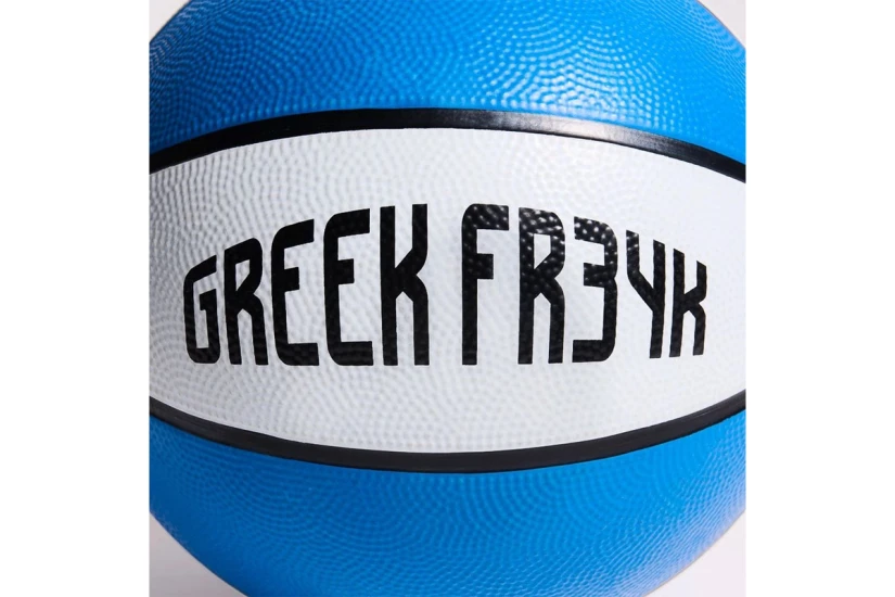 AntetokounBros Greek Freak Μπάλα Μπάσκετ Μπλε, Λευκή, Μαύρη