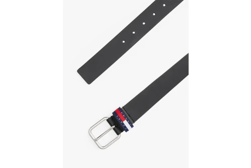 Tommy Jeans Ryan Logo Keeper Leather Ζώνη Casual (AM0AM13688 BDS)