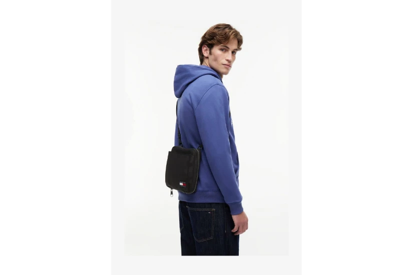 Tommy Jeans Functional Reporter Τσαντάκι Χιαστί - Ώμου Μαύρο