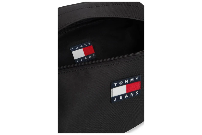 Tommy Jeans Essential Repeat Logo Ανδρικό Τσαντάκι Μέσης Μαύρο 2L