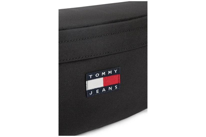 Tommy Jeans Essential Repeat Logo Ανδρικό Τσαντάκι Μέσης Μαύρο 2L