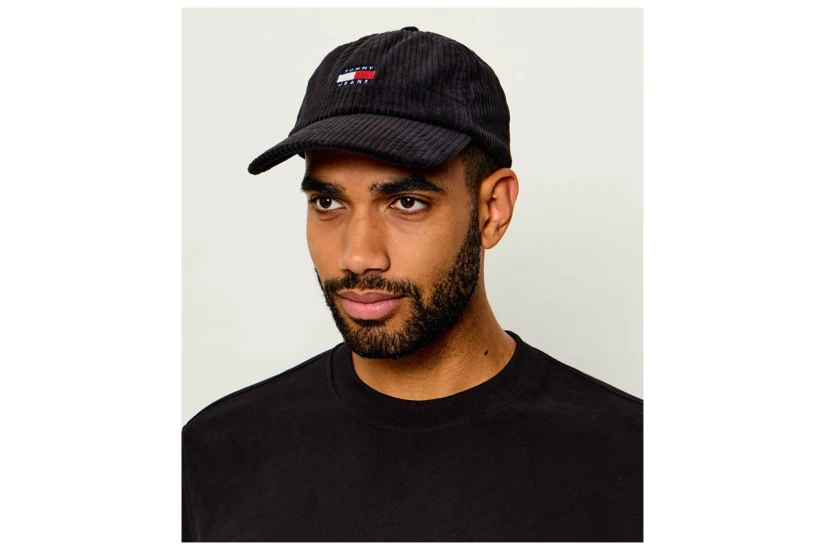 Tommy Jeans Heritage Cord Ανδρικό Καπέλο Strapback Μαύρο