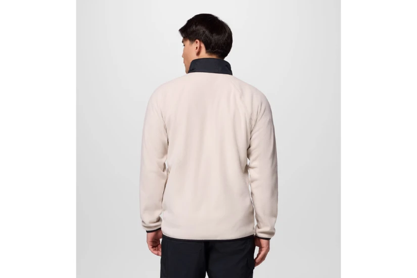 Columbia Fast Trek Overlay Ανδρική Ζακέτα Fleece Εκρού, Μαύρη