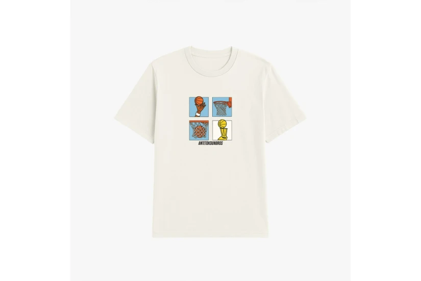 AntetokounBros Storyboard Παιδικό Κοντομάνικο T-Shirt Λευκό