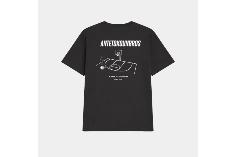 AntetokounBros Court Παιδικό Κοντομάνικο T-Shirt Μαύρο