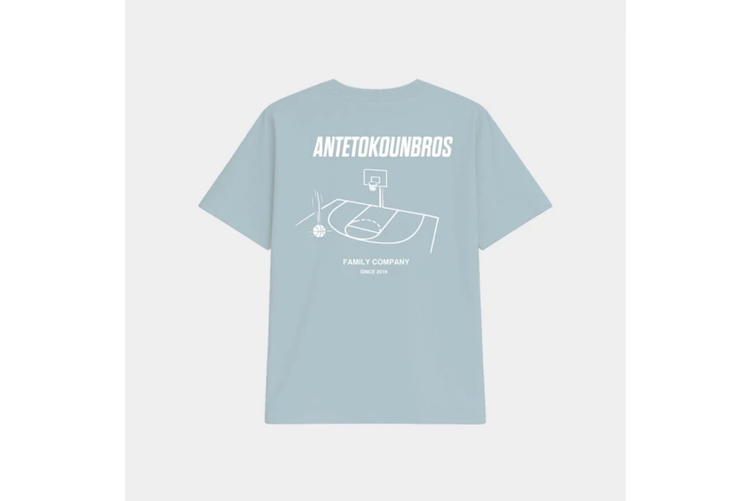 AntetokounBros Court Παιδικό Κοντομάνικο T-Shirt Σιέλ