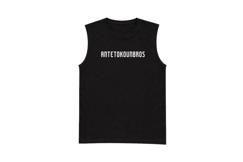 AntetokounBros Baseline Ανδρική Αμάνικη Μπλούζα Μαύρη