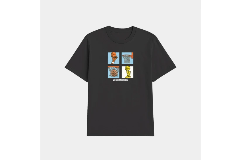 AntetokounBros Storyboard Ανδρικό Κοντομάνικο T-Shirt Μαύρο