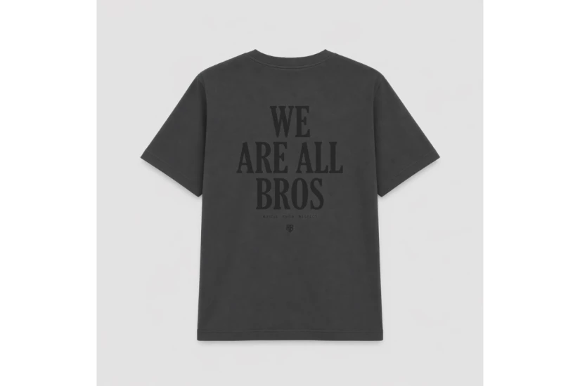 Antetokounbros All Bros Stonewashed Ανδρικό Κοντομάνικο T-Shirt Γκρι