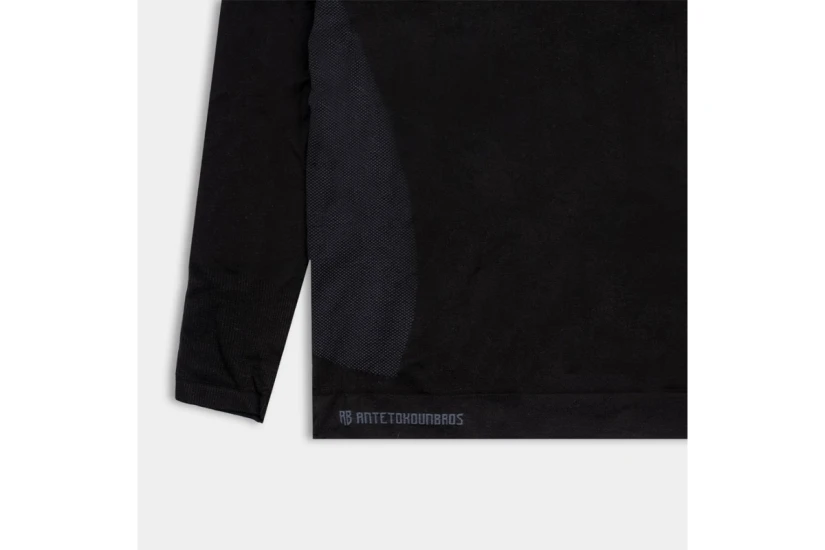 AntetokounBros Long Sleeve Top Ανδρική Μακρυμάνικη Ισοθερμική Μπλούζα Μαύρη