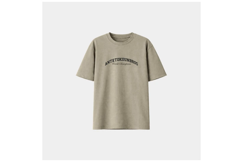 AntetokounBros 3 Rings Ανδρικό Κοντομάνικο T-Shirt Ζαχαρί, Χρυσό, Μαύρο