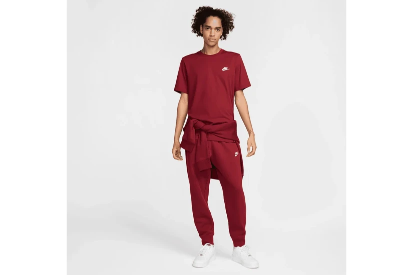 Nike Sportswear Club Ανδρικό Κοντομάνικο T-Shirt Μπορντό