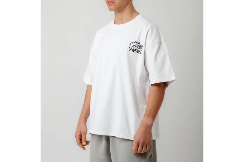 Bee Unusual Bee Fxxxing Unusual Ανδρικό Κοντομάνικο T-Shirt Λευκό