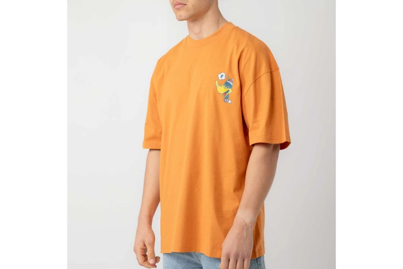 Bee Unusual Flying Duck Ανδρικό Κοντομάνικο T-Shirt Πορτοκαλί