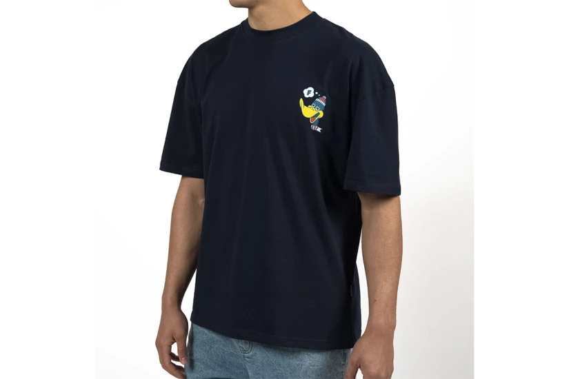 Bee Unusual Flying Duck Ανδρικό Κοντομάνικο T-Shirt Μπλε Σκούρο