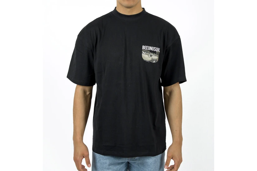 Bee Unusual O.G. Athens Ανδρικό Κοντομάνικο T-Shirt Μαύρο