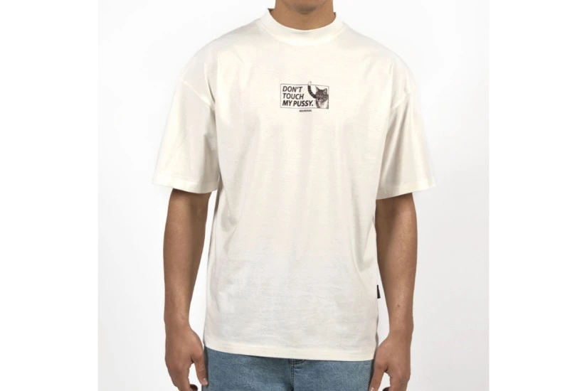 Bee Unusual Don't Touch My Pussy Ανδρικό Κοντομάνικο T-Shirt Λευκό
