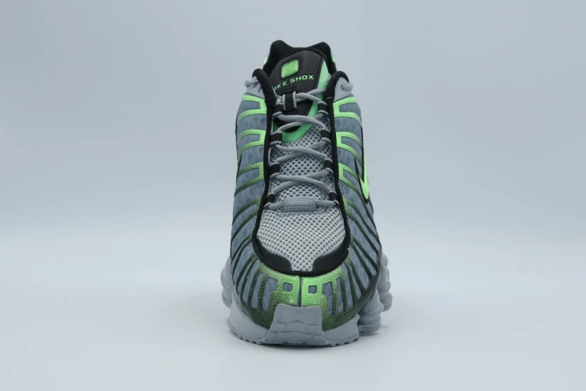 Nike Shox TL Ανδρικά Sneakers Γκρι, Μαύρα, Λαχανί
