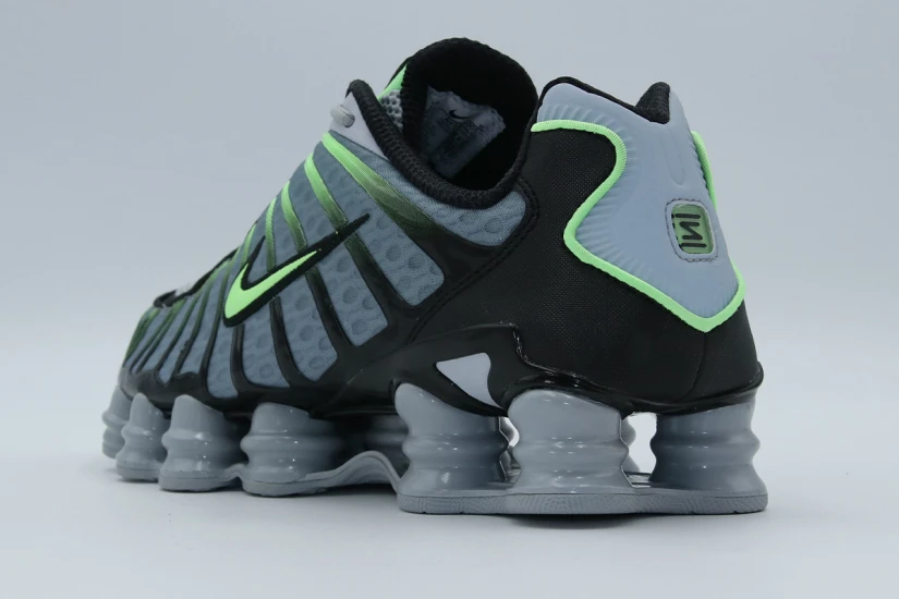 Nike Shox TL Ανδρικά Sneakers Γκρι, Μαύρα, Λαχανί