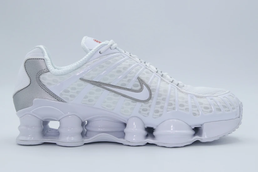 Nike Shox TL Ανδρικά Sneakers Λευκά, Ασημί