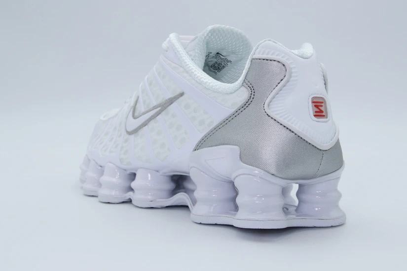Nike Shox TL Ανδρικά Sneakers Λευκά, Ασημί